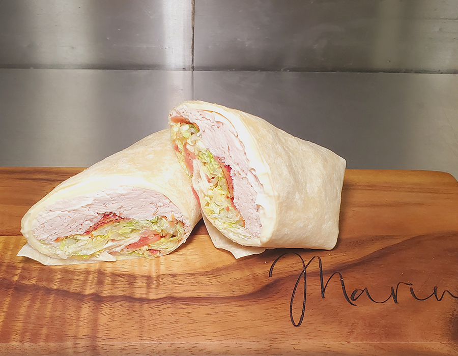 Marino's Pizza Saratoga wrap